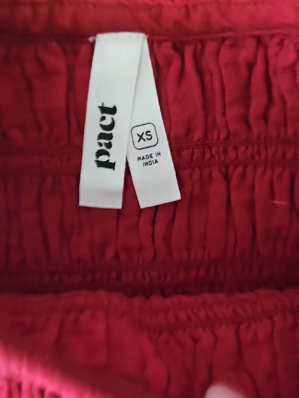 Pact Organic Coastal Double Gauze Smoked Dress - Picture 3 of 5
